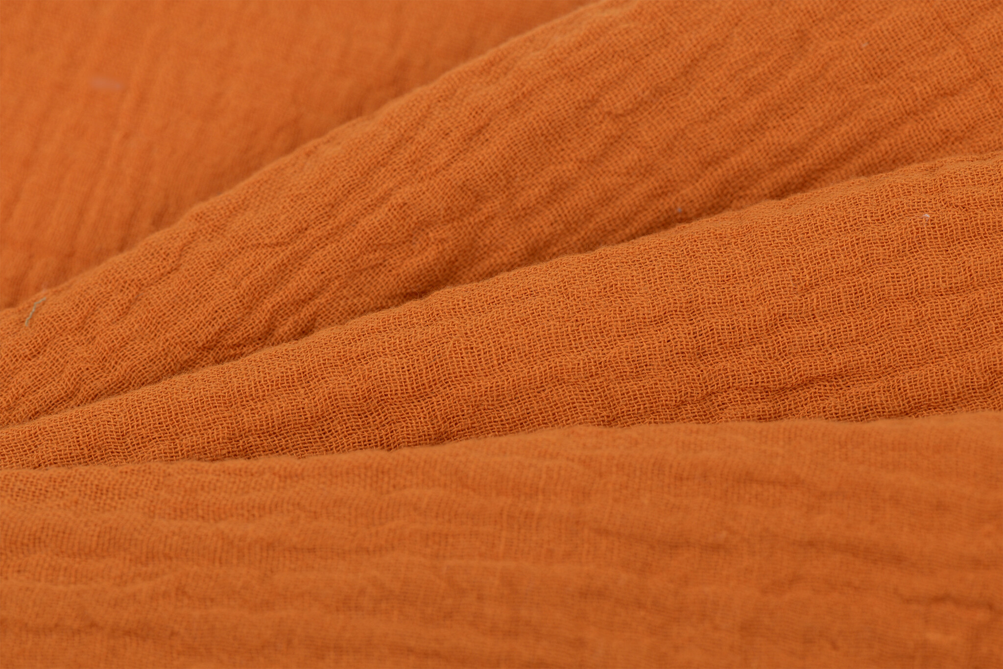 Hydrofiel Stof Dusty Oranje – Zacht, Ademend en Duurzaam