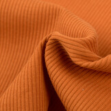 Rib Jersey Stof Dusty Oranje