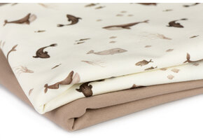 Jersey Katoen Digitale Print - Zee Walvis