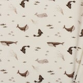 Jersey Katoen Digitale Print - Zee Walvis