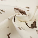 Jersey Katoen Digitale Print - Zee Walvis