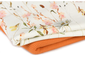 Jersey Katoen Digitale Print - Lente Bloem