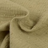 Hydrofiel Stof Dobby - Olijf Groen