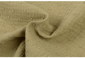 Hydrofiel Stof Dobby - Olijf Groen