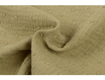 Hydrofiel Stof Dobby - Olijf Groen