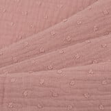 Hydrofiel Stof Dobby - Oud Roze