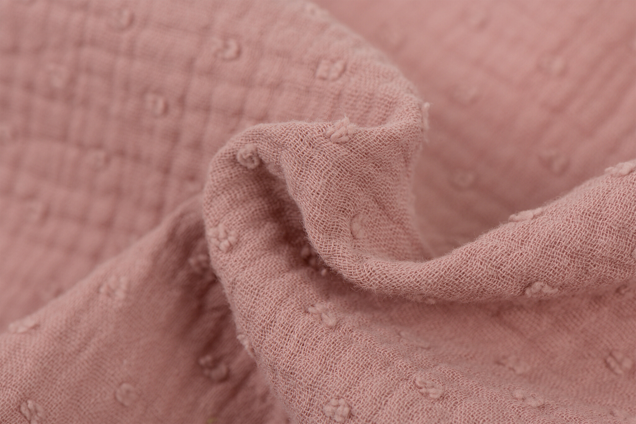 Hydrofiel Stof Dobby - Oud Roze