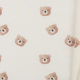 Poplin Katoen Digitale Print - Lieve Beren Ecru