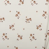 Rib Jersey Stof - Vogeltje Ecru