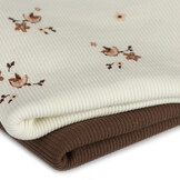 Rib Jersey Stof - Vogeltje Ecru