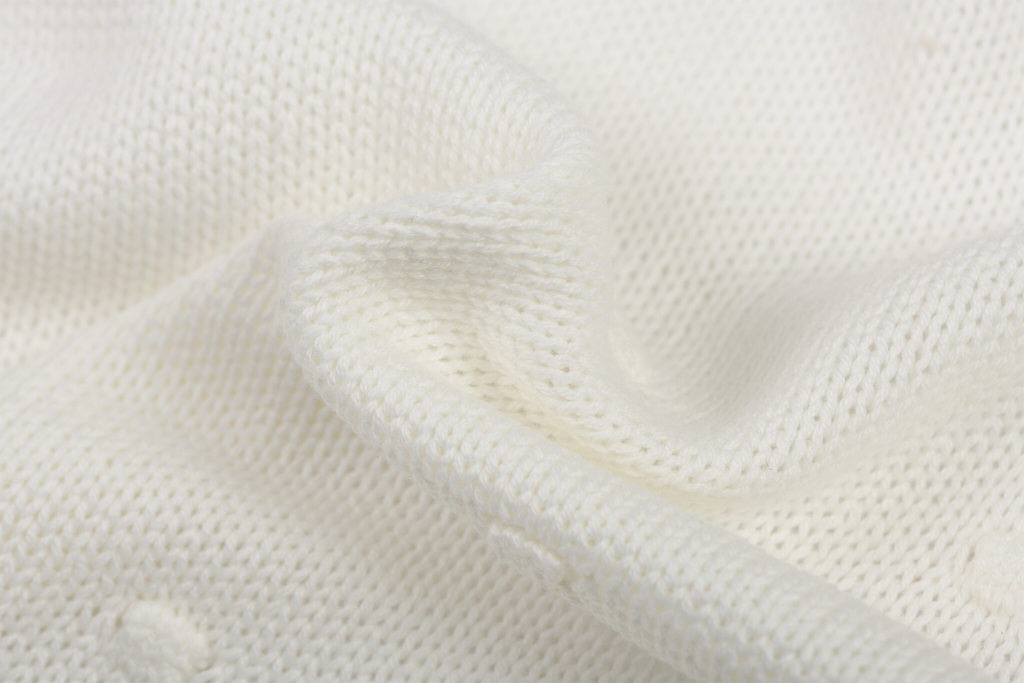 Dot Big Knit Stof - Ecru