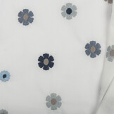 Katoen Poplin Multi Embroidery - Jeans