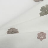 Katoen Poplin Multi Embroidery - Naturel
