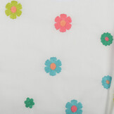 Katoen Poplin Multi Embroidery - Groen