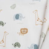 Katoen Poplin Jungle Vriendjes Off White