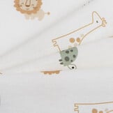 Katoen Poplin Jungle Vriendjes Off White