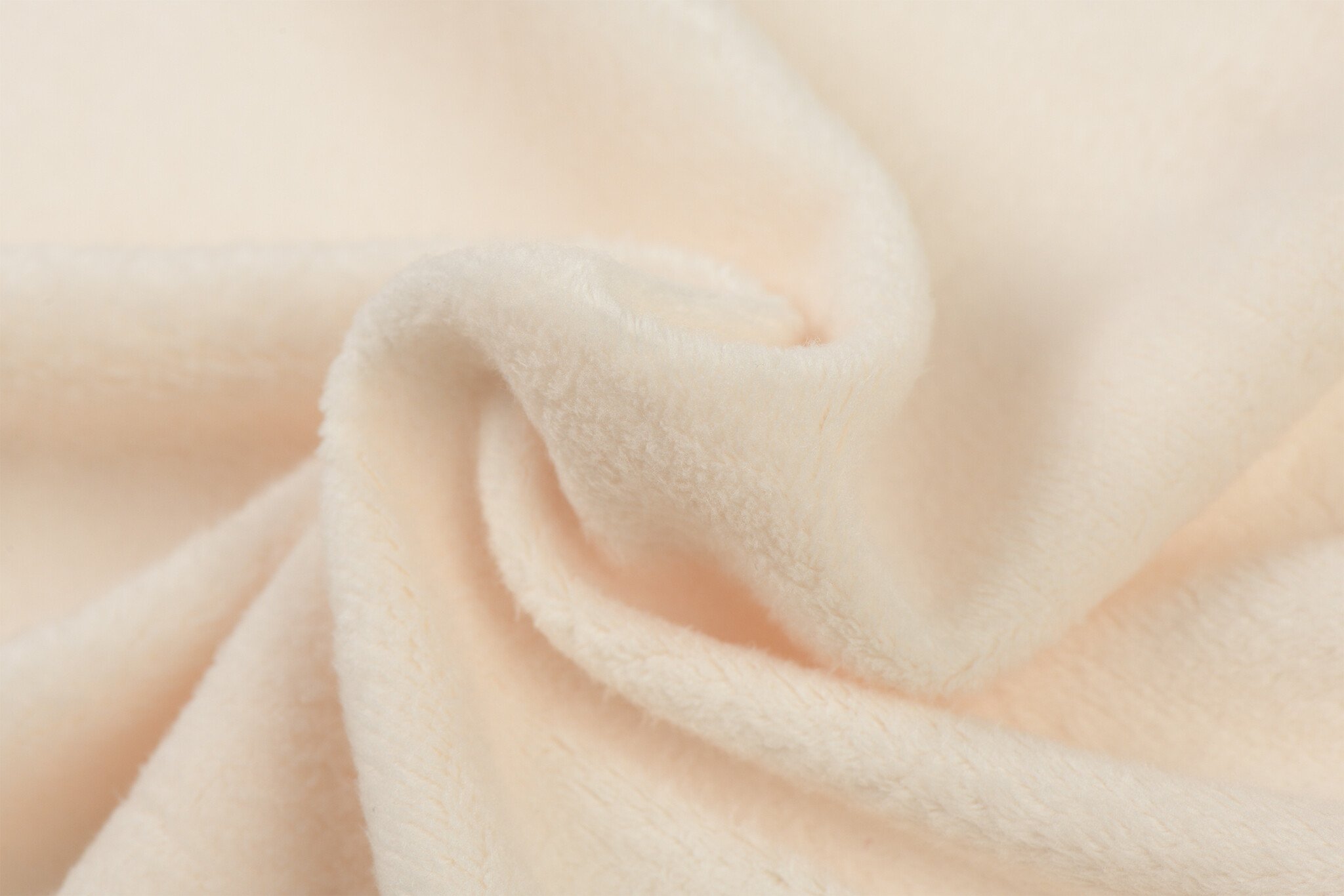 Minky Fleece Plain New Ecru