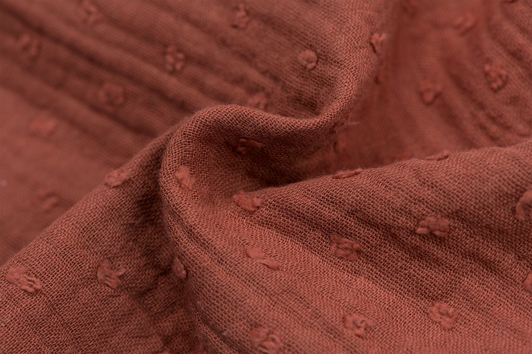 Hydrofiel Stof Dobby - Dusty Terra
