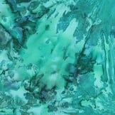 Unique Crafted Batik Katoen Stof -Emerald