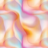 Viscose Stof - Neon Wave Multicolor