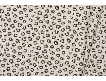Katoen Poplin Mini Panterprint - Off White