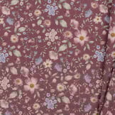 Jersey Katoen Digitale Print - Vintage Bloemendessin Mauve
