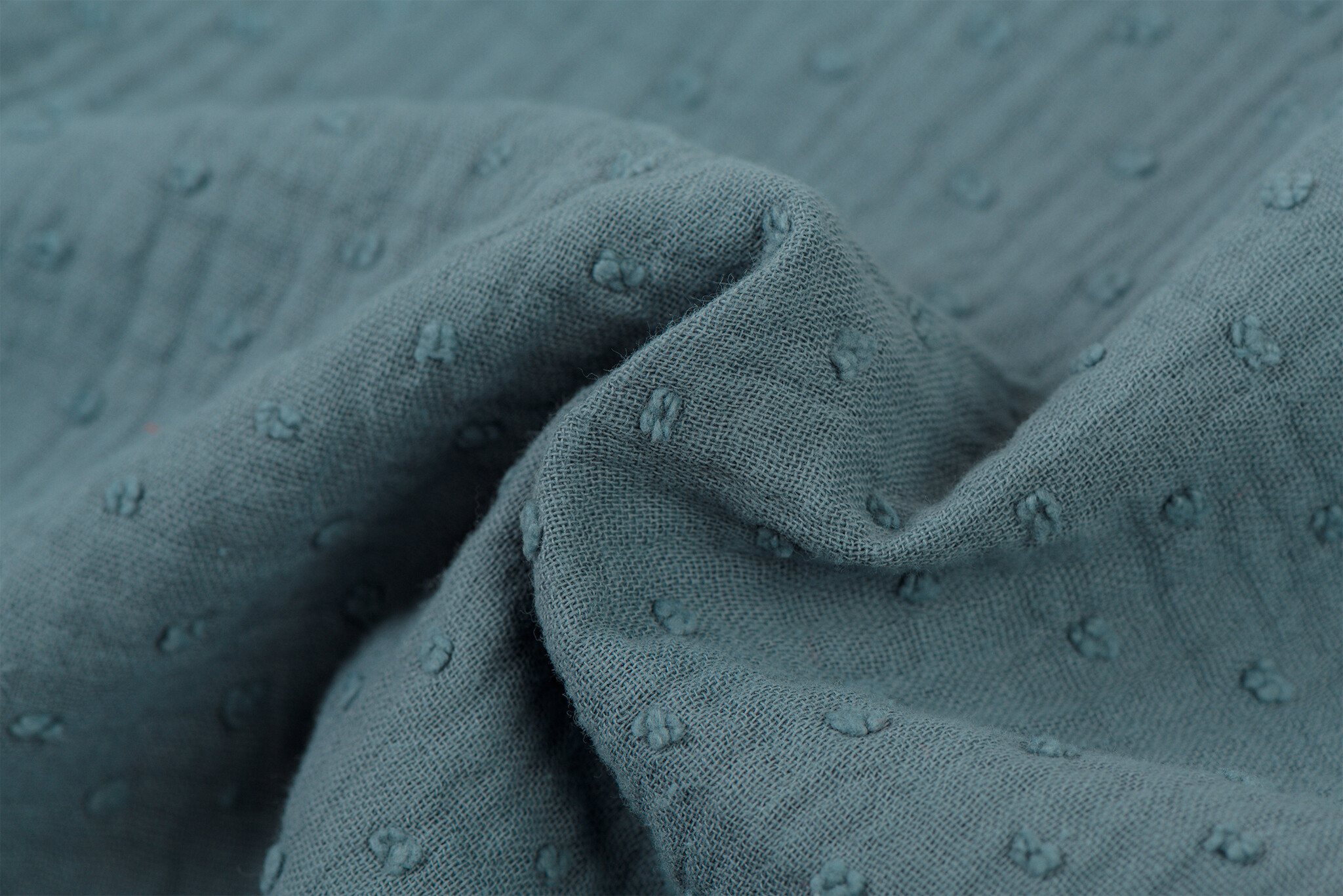 Hydrofiel Stof Dobby - Jeans