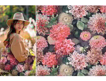 Canvas Decostof Bloemen