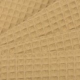 Wafelkatoen Pique Goudbeige
