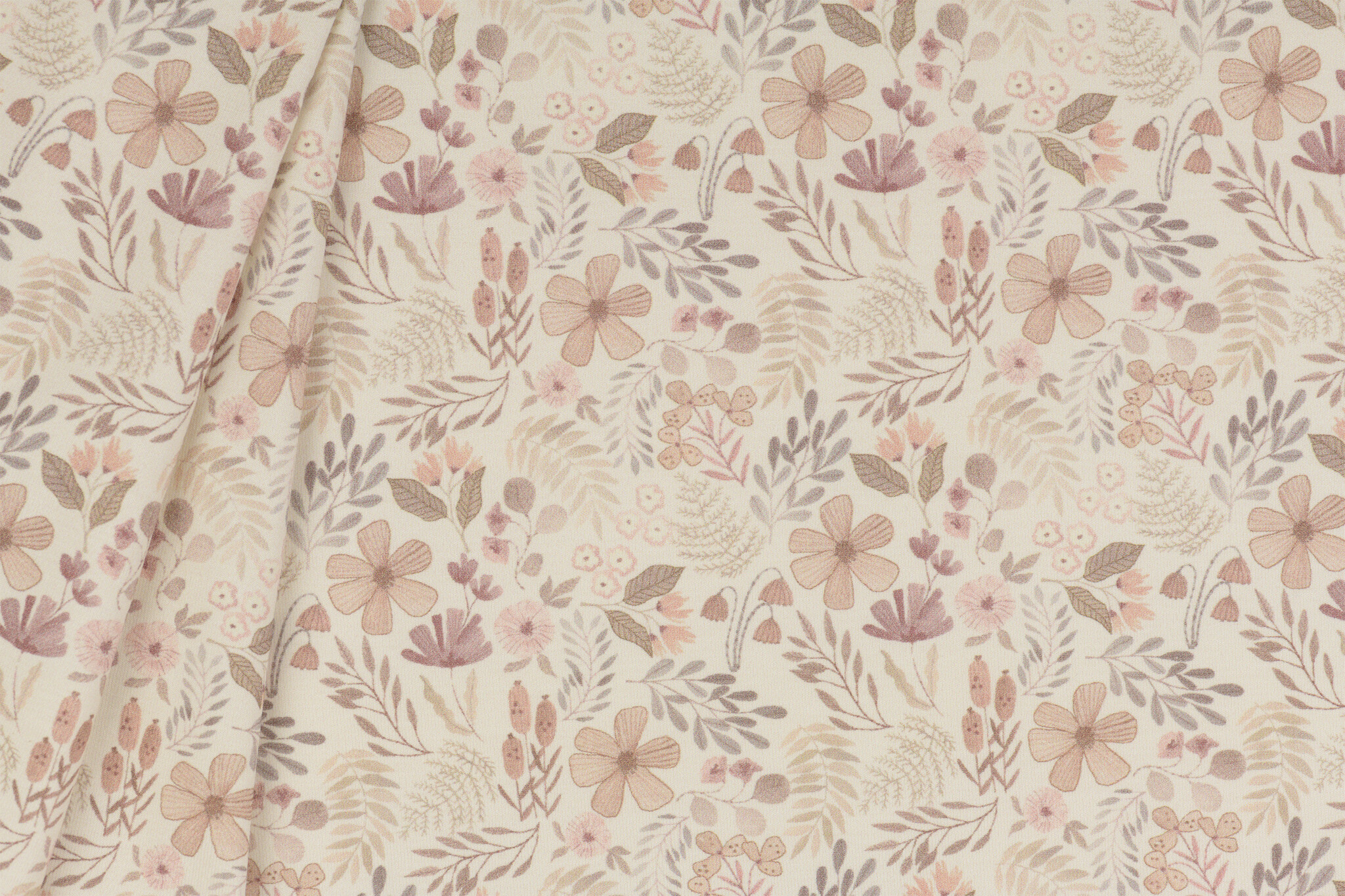 Poplin Katoen Digitale Print - Bosplanten