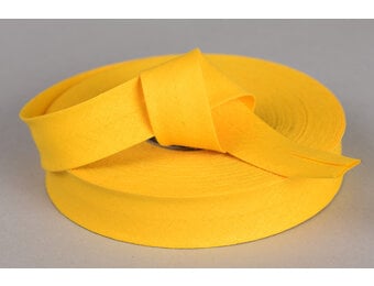 Biaisband Katoen Warm Geel 20mm