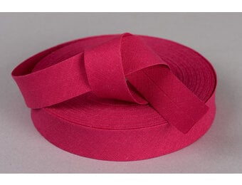 Biaisband Katoen Fuchsia 20mm
