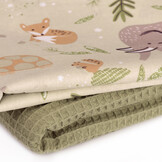 Katoen Poplin Stof - Bosavontuur - New Linnen