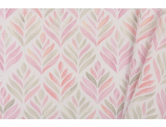 Canvas Stof Pastel Leaves