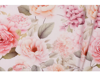 Canvas Stof Soft Bloom