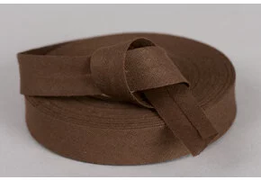 Biaisband Katoen Bruin 20mm
