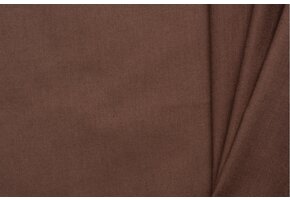 Uni katoen stof bruin