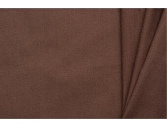 Uni katoen stof bruin