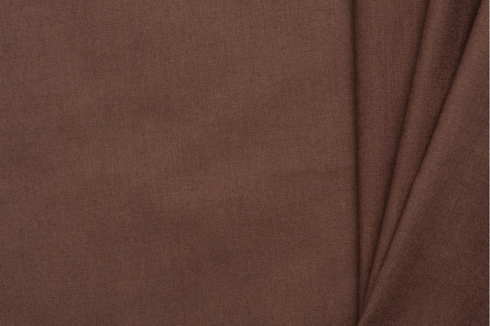 Uni katoen stof bruin
