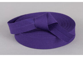 Biaisband Katoen Paars 20mm