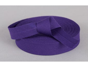 Biaisband Katoen Paars 20mm