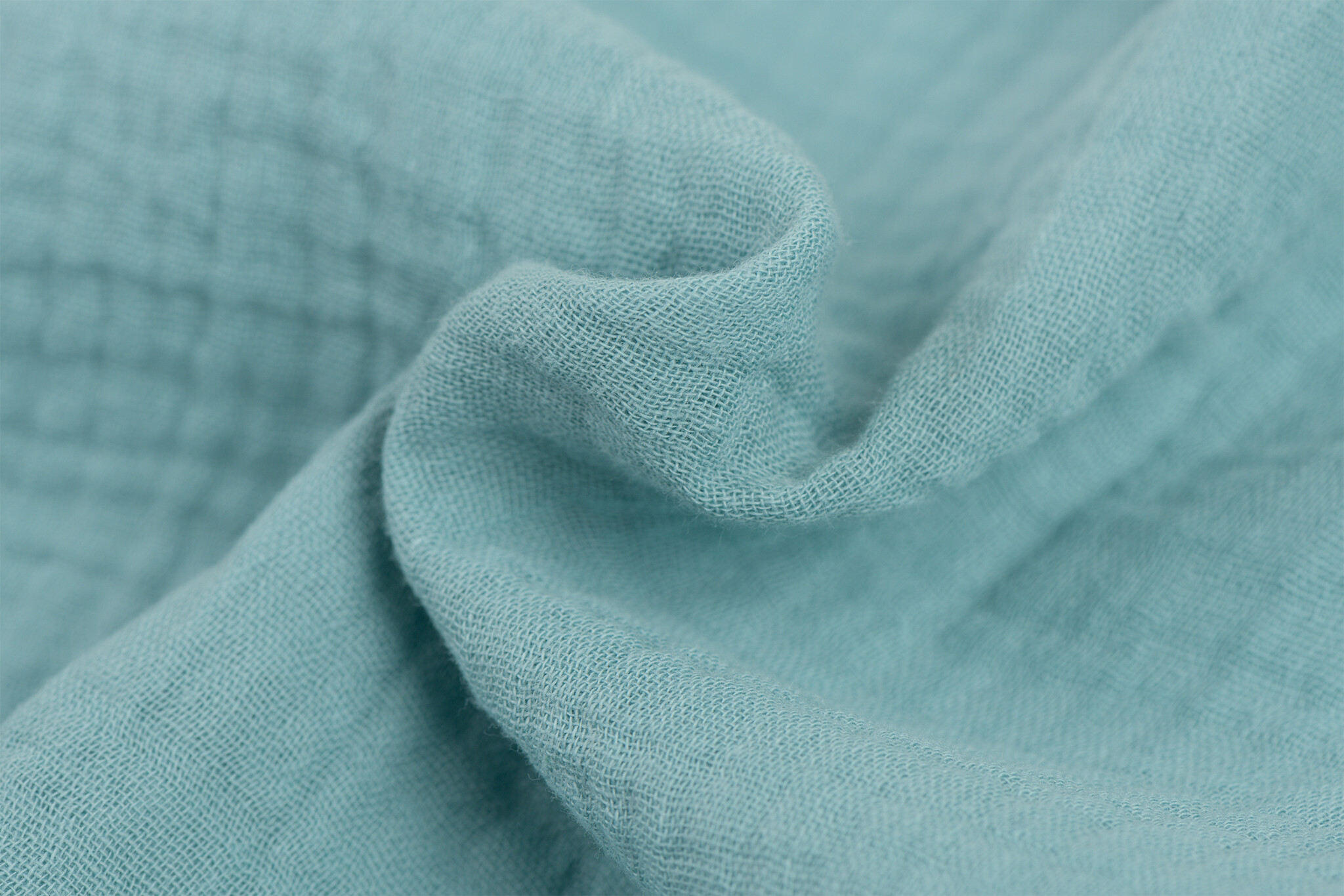 Hydrofiel Stof Teal – Zacht, Ademend en Duurzaam