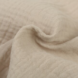 Hydrofiel Stof Licht Zand – Zacht, Ademend en Duurzaam