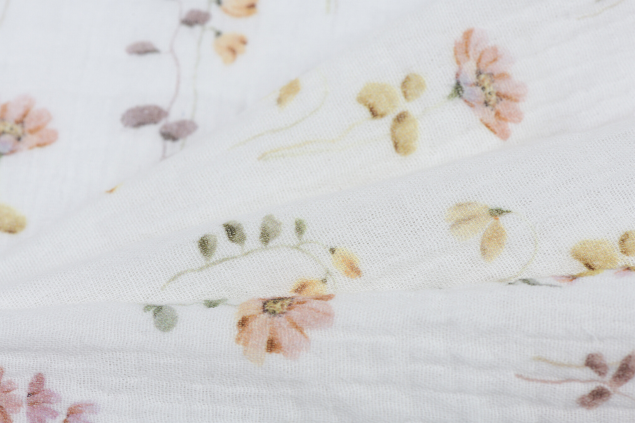 Hydrofiel Stof Digitale Print - Bloemenkus 