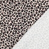 French Terry Stof Panterprint Beige
