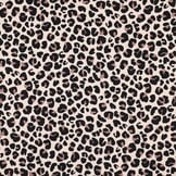 French Terry Stof Panterprint Beige