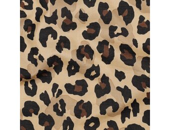 Katoen Voile Stof - Animal Skin - Camel