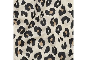 Katoen Voile Stof - Animal Skin - Zand