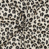 Katoen Voile Stof - Animal Skin - Zand