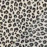 Katoen Voile Stof - Animal Skin - Zand